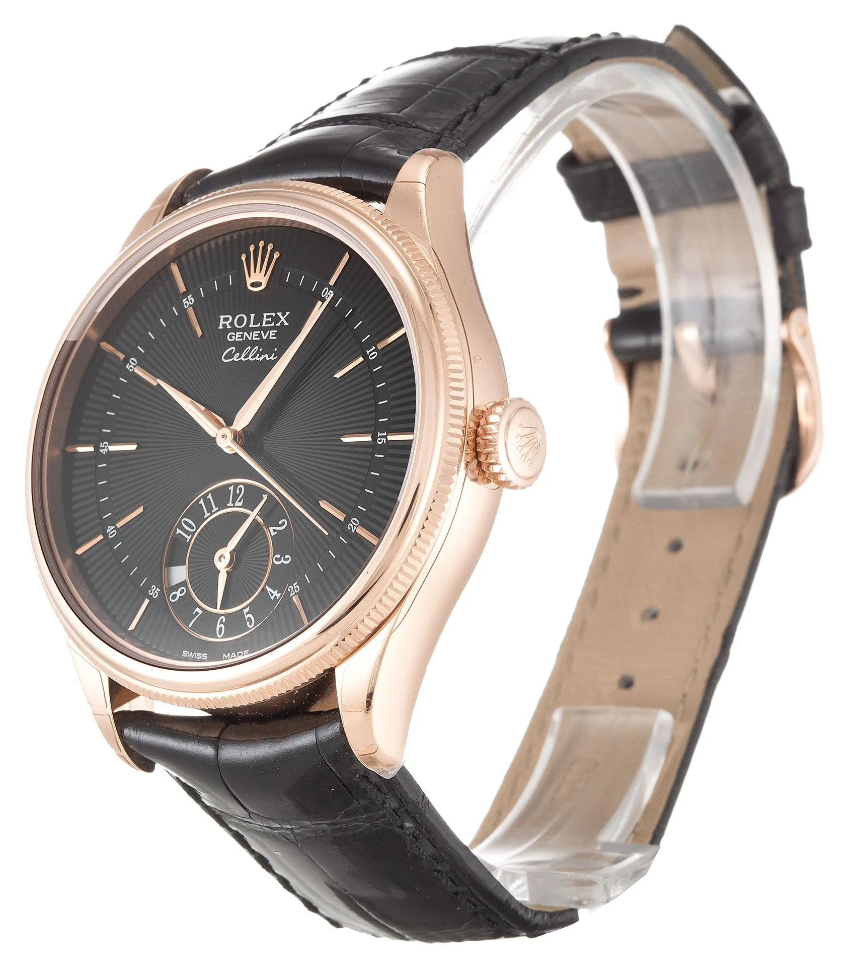 Rolex Cellini 39mm Black Dial 50525