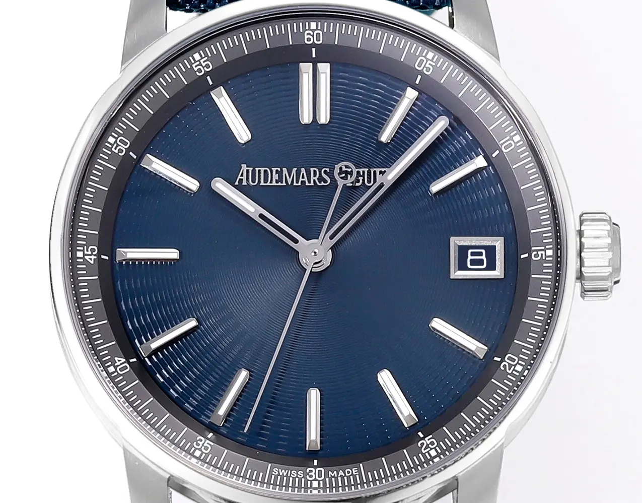 watch Audemars Piguete CODE 11.59 Automatic Watch   Night Blue Dial, Stainless Steel Case, Blue Fabric Strap, 41mm