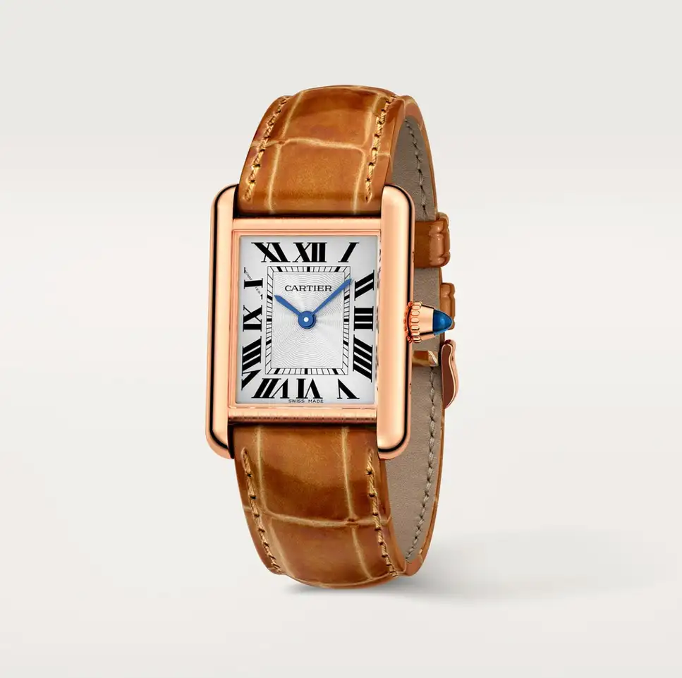 Cartier Tank Louis Women Automatic Silver Alligator Watch WGTA0010