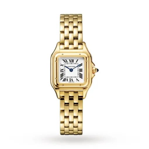 Cartier Panthère de Cartier Women Quartz Silver 18ct Gold Watch WGPN0008