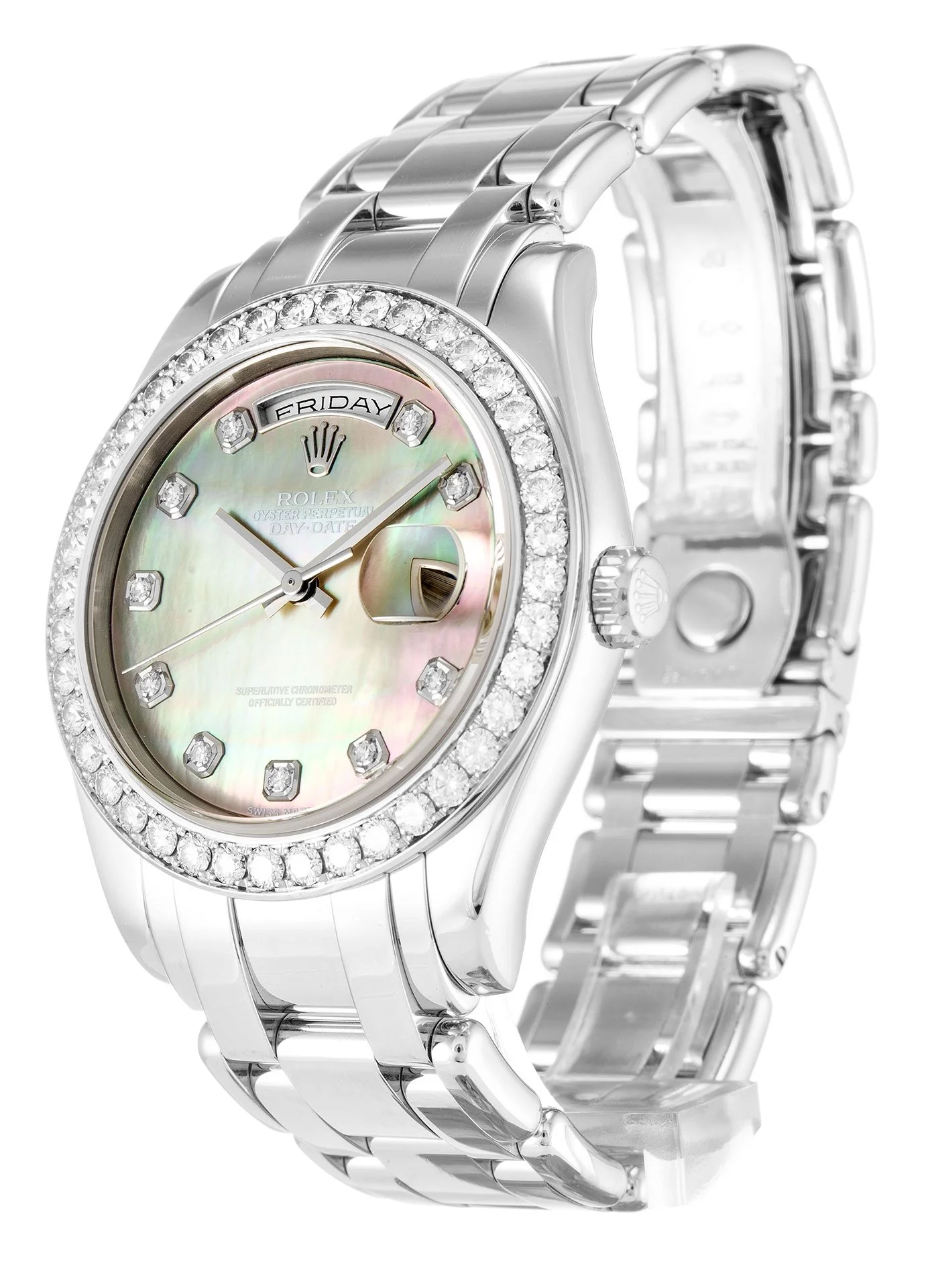 Rolex Day-Date 36mm Mother of Pearl   Black Dial 18946