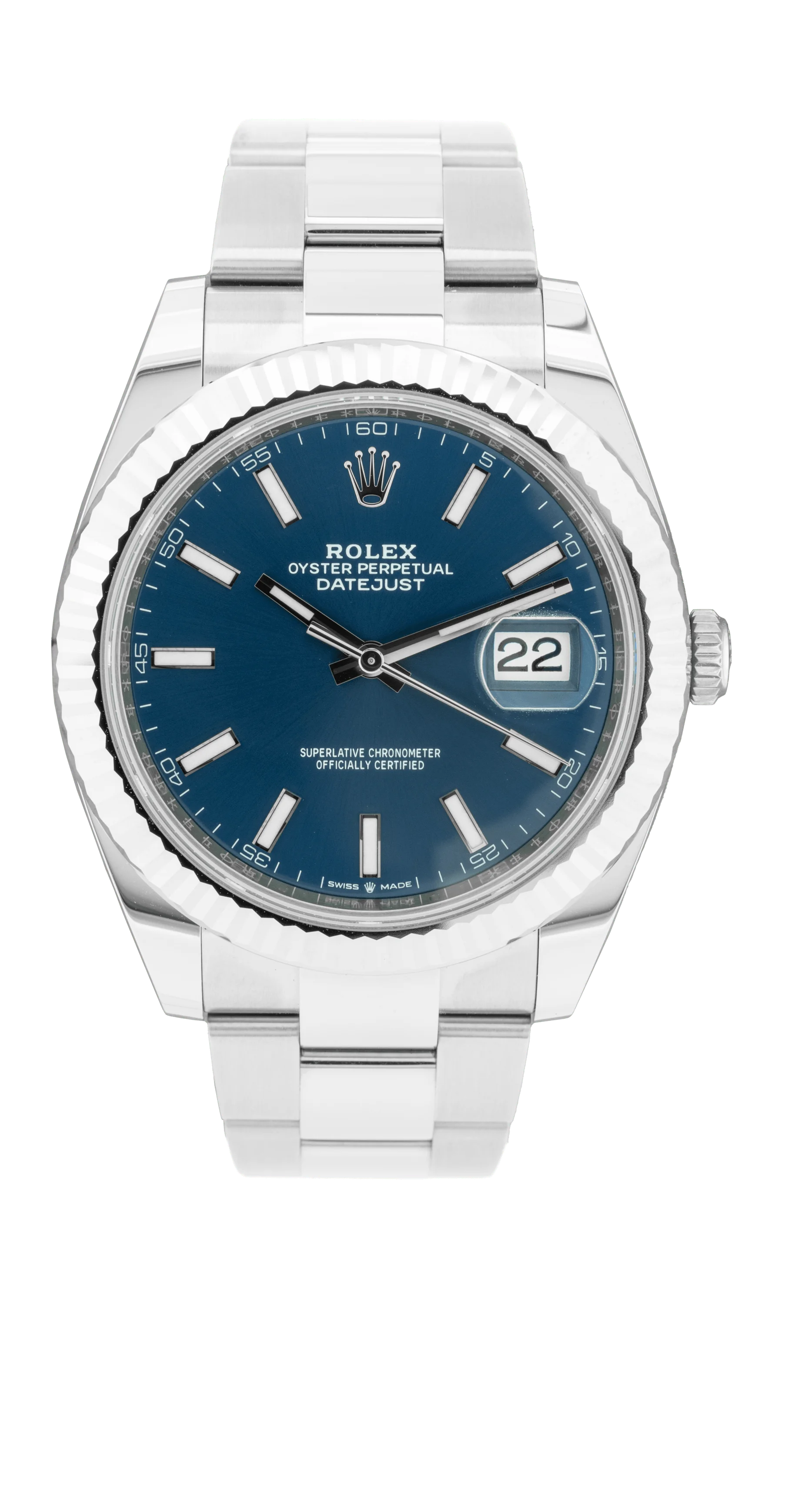 Rolex Datejust 41mm Blue Dial 126334 Oyster