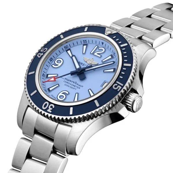 Breitling Superocean Women Automatic Blue Stainless Steel Watch A17316D81C1A1
