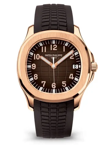 Patek Philippe Aquanaut Date Brown Strap Rose Gold 5167R-001