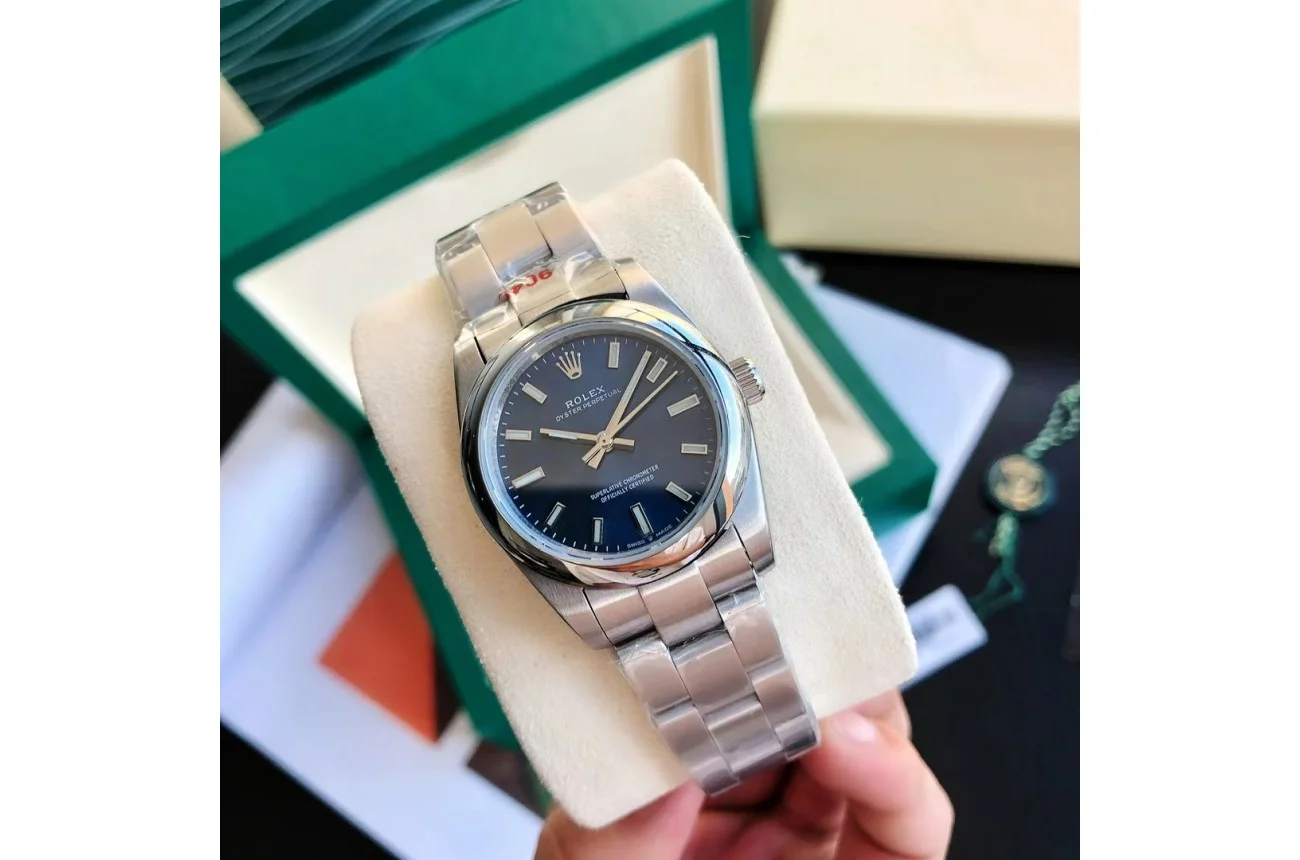 Couple Watches Rolex Oyster Perpetual 31/41mm SS/SS Blue/Stk