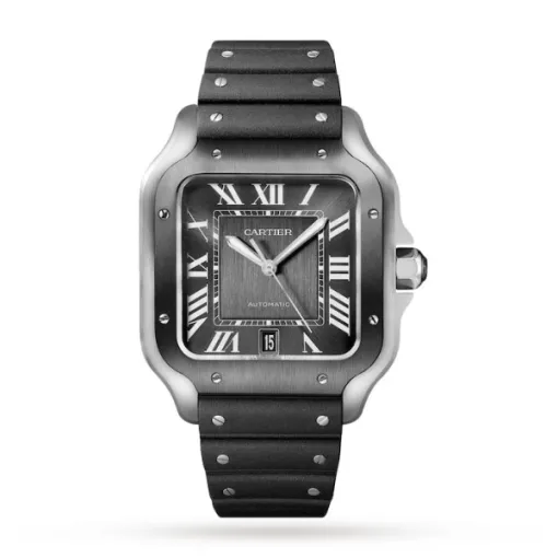 Cartier Santos de Cartier Men Automatic Grey Stainless Steel Watch WSSA0037