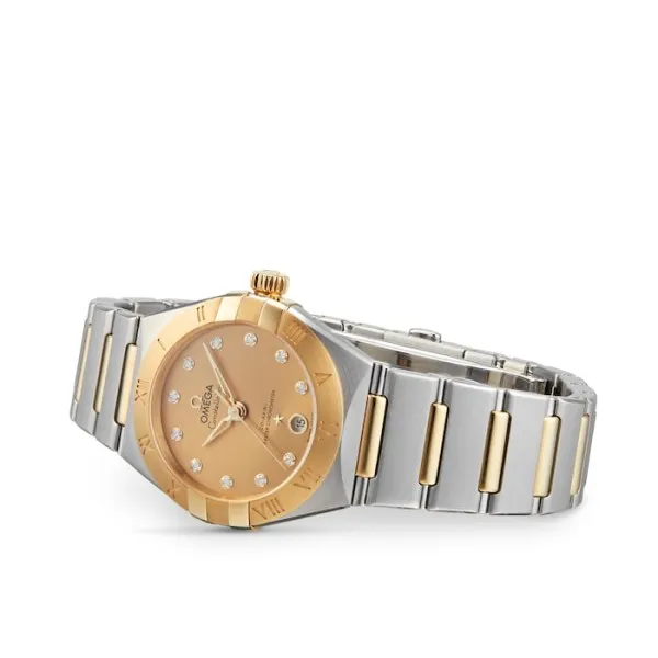 Omega Constellation Women Automatic Champagne Stainless Steel Watch O13120292058001