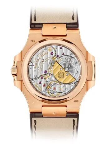 Patek Philippe Nautilus Moon Phase Rose Gold Watch 5712R-001