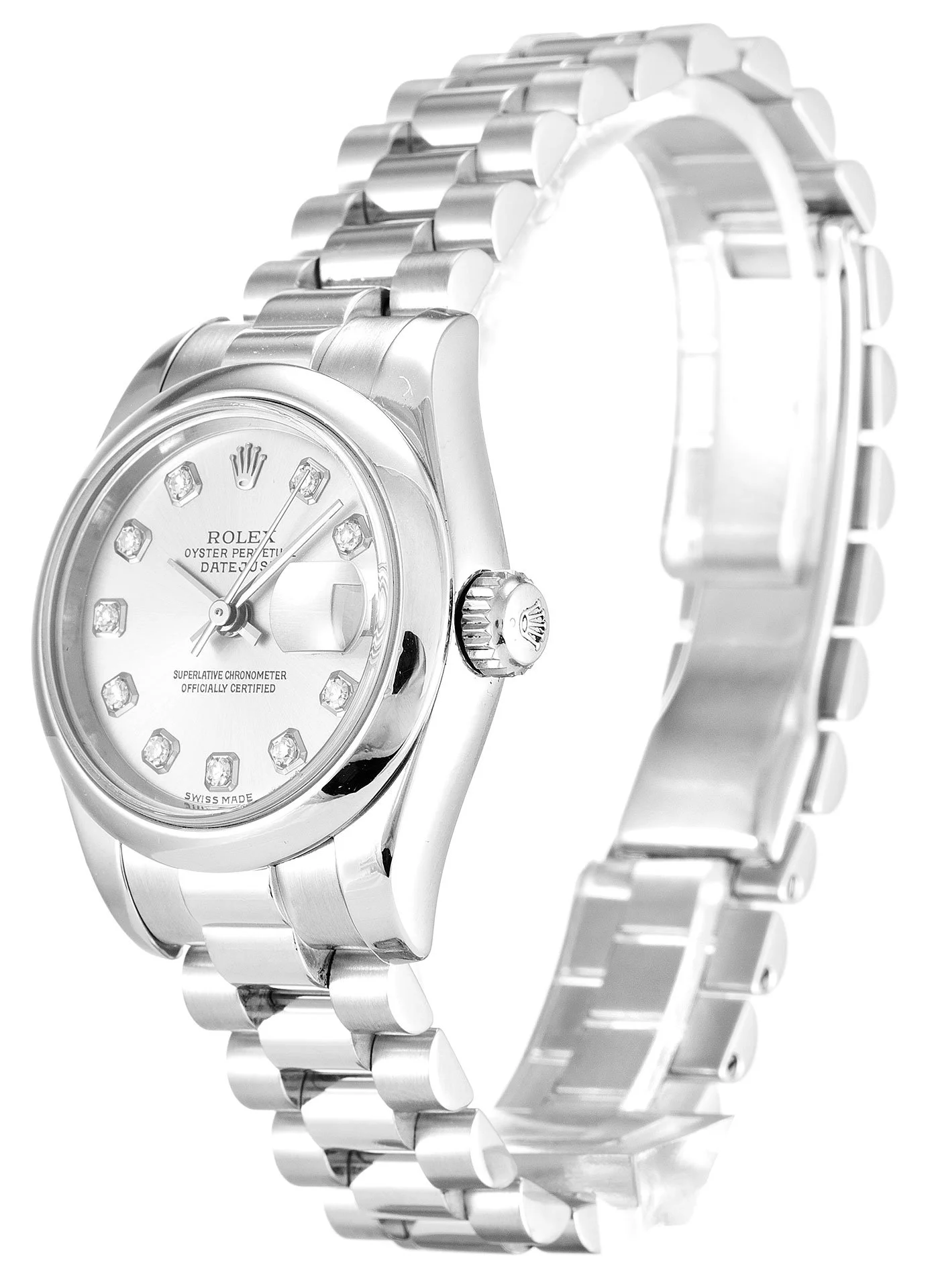 Rolex Lady-Datejust 26mm Silver Dial 179166