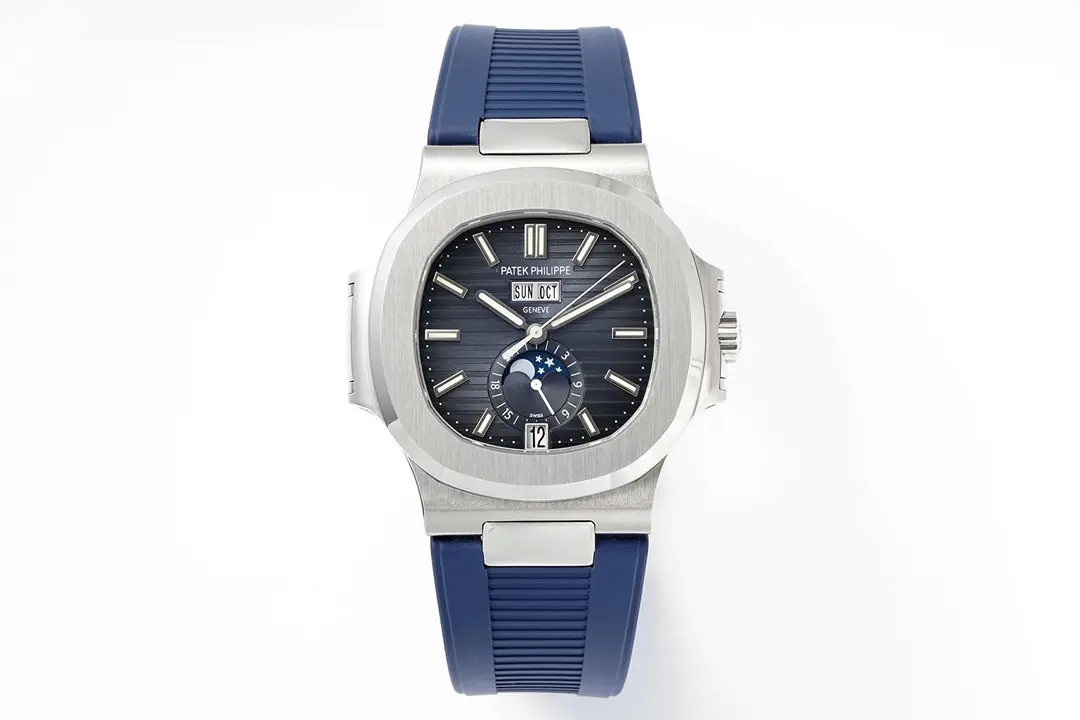 Patek Philippe Blue Nautilus Rubber Watch