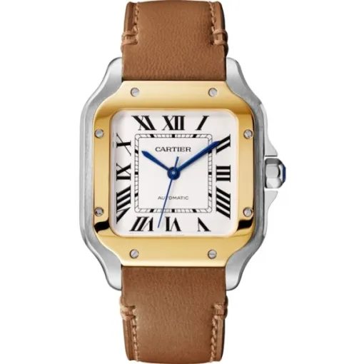 Cartier Santos de Cartier Men Automatic Silver Stainless Steel Watch W2SA0016